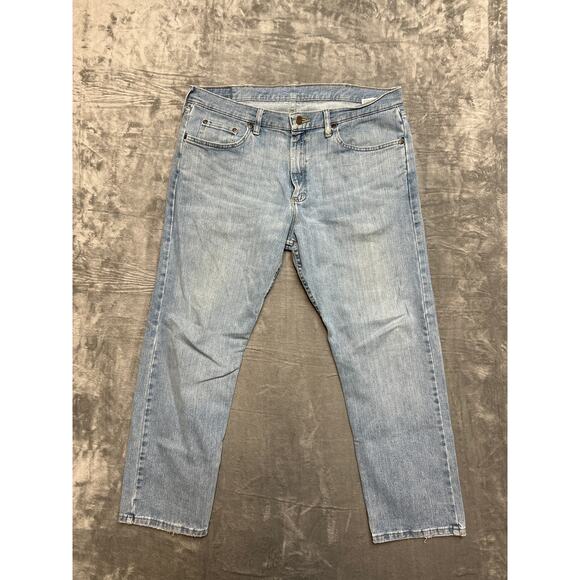 Lot‎ of 2 Wrangler Levi's Straight Jeans Men's Size 36x29 Blue Denim - Picture 6 of 10